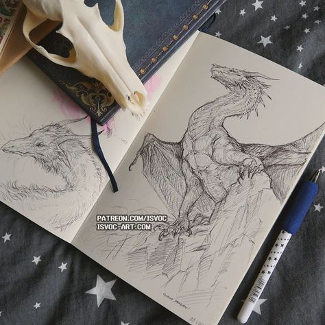 Karolina on Instagram: “Whenever we play ffxiv with friends I always scribble before the duty pop. So there you go, queue dragons :D #dragon #sketchbook #dragonart…” Pen Art Work, Ancient Dragon, Dragon Sketch, Flower Art Drawing, Art Drawings Sketches Pencil, Art Diary, Dragon Artwork, Sketch Inspiration, Dragon Drawing