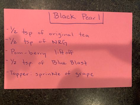 Black Pearl Herbalife Tea Recipe, Pom Lift Off Teas Herbalife, Pearl Recipe, Boosted Tea, Herbalife Teas, Herbalife Shakes, Teas Recipes, Tea Recipes Diy, Herbalife Nutrition Club