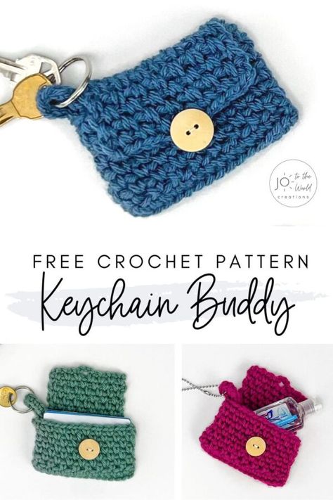 Easy Crochet Bookmarks, Bookmarks Ideas, Quick Crochet Gifts, Crochet Wallet, Crochet Keychain Pattern, Easy Crochet Projects, Crochet Bookmarks, Quick Crochet, Crochet Keychain