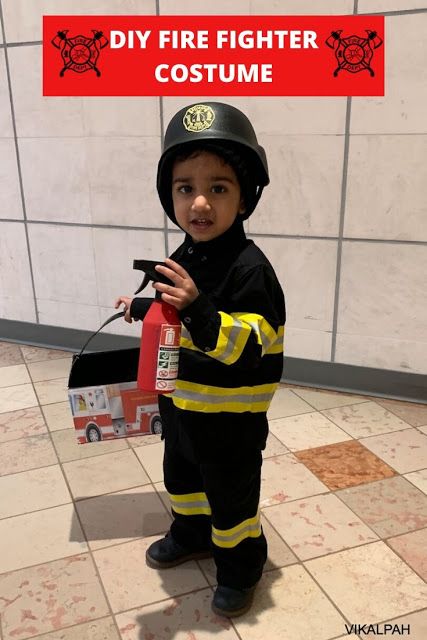 DIY firefighter costume using dollar store accessories. Diy Fire Fighter Costume Kids, Fire Fighter Costume Diy, Diy Fireman Costume Kids, Fire Fighter Costume Kids, Diy Firefighter Costume, Diy Fireman Costumes, Firefighter Costume Kids, Fire Fighter Costume, Fighter Costume