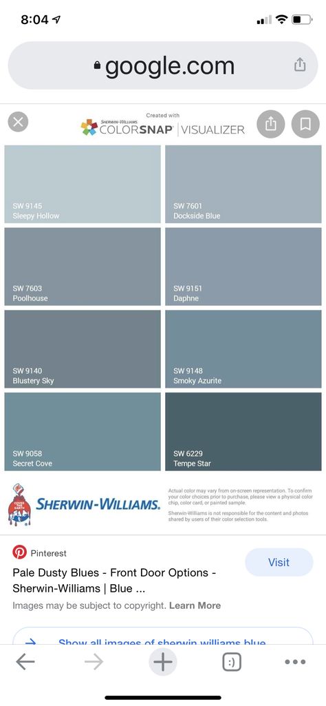 Pool House Sherwin Williams, Sw Poolhouse Blue, Sherwin Williams Dusty Blue, Dockside Blue Sherwin Williams, Sherwin Williams Poolhouse, Dusty Blue Bathroom, Front Door Options, Sherwin Williams Blue, Sherman Williams