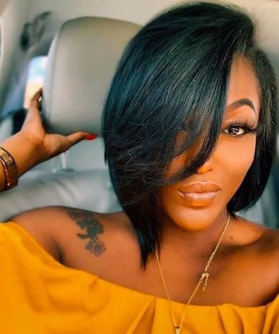 Top 22 Short Bob Hairstyles for Black Women 2024 | Trendy & Chic Cuts Layed Bob, Quick Weave Bobs For Black Women, Very Short Bob Black Women, Sew In Bob Hairstyles, Bob Hairstyles For Black Women, Natural Dark Hair, Hair Elixir, Bob Hairstyles For Thick, Haute Hair