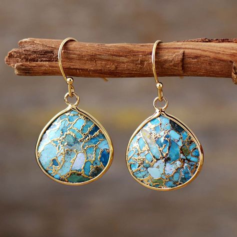 Turquoise earrings dangle