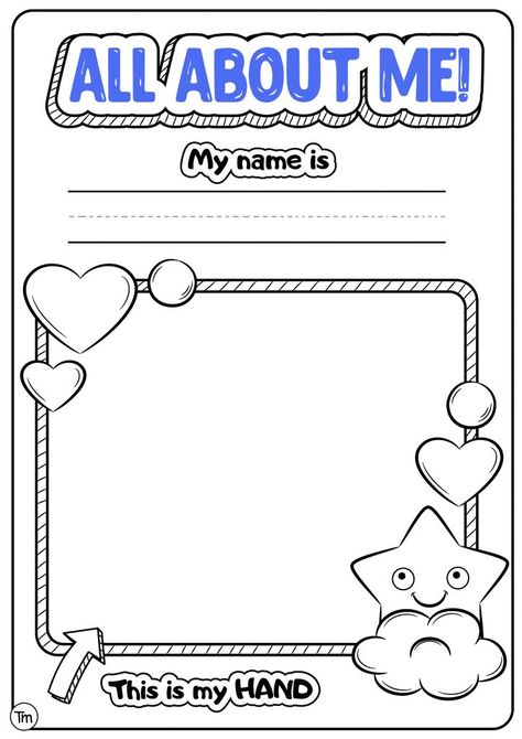 FREE Printable All About Me Pack for Preschool and Kindergarten | TeachersMag.com Kindergarten All About Me Printable, All About Me Worksheet Kindergarten, All About Me Printable Free Preschool, All About Me Preschool Theme Printable, All About Me Worksheet For Kids, Preschool All About Me Printable, All About Me Worksheet Preschool, All About Me Toddler Activities, All About Me Kindergarten