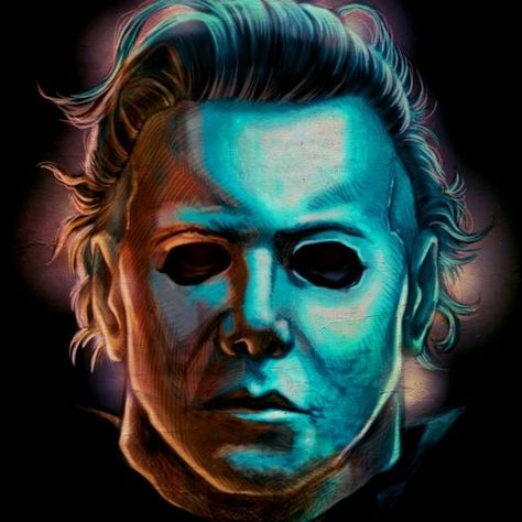 Michael Myers Michael Meyers Halloween, Michael Myers Art, Halloween Franchise, Michael Meyers, Michael Meyer, Horror Drawing, Halloween Michael Myers, Vaporwave Art, Horror Artwork