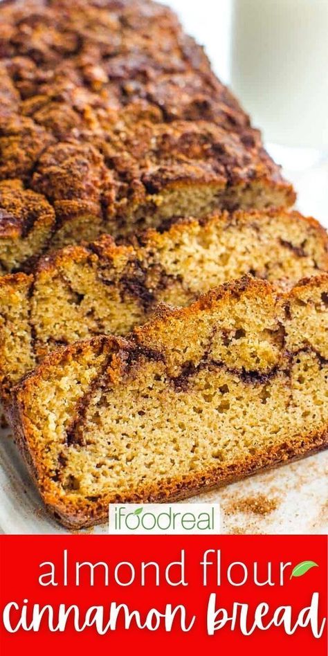 Almond Flour Apple Bread, Almond Flour Bread Recipes, Make Almond Flour, Cinnamon Bread Recipe, Dinner Recipes Healthy Low Carb, Almond Flour Bread, Almond Bread, Holiday Bread, Flour Bread