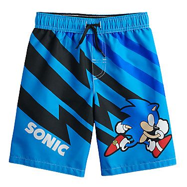 Boys Kids Little Kids | Kohl's Classic Sonic, Store Icon, Boys Swim Trunks, Boys Swimwear, Boys Swim, Printed Swim, How To Show Love, The Hedgehog, Blue Gender