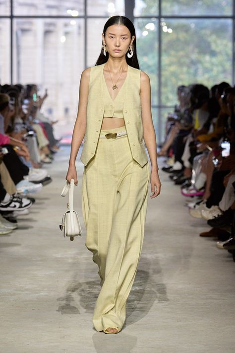 3.1 Phillip Lim Spring 2024 Ready-to-Wear Collection | Vogue Yellow Runway, Modest Fashion Muslim, Spring Runway, Spring Wedding Guest Dress, Runway Trends, Satin Maxi Dress, Slingbacks, Runway Collection, 3.1 Phillip Lim