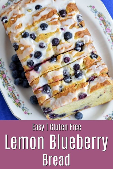 Lemon Blueberry Loaf Gluten Free, Gf Lemon Blueberry Bread, Blueberry Breakfast Cake Gluten Free, Gluten Free Blueberry Lemon Bread, Gluten Free Blueberry Recipes Easy, Gf Lemon Blueberry Muffins, Gluten Free Blueberry Dessert Recipes, Keto Blueberry Lemon Bread, Gf Blueberry Bread