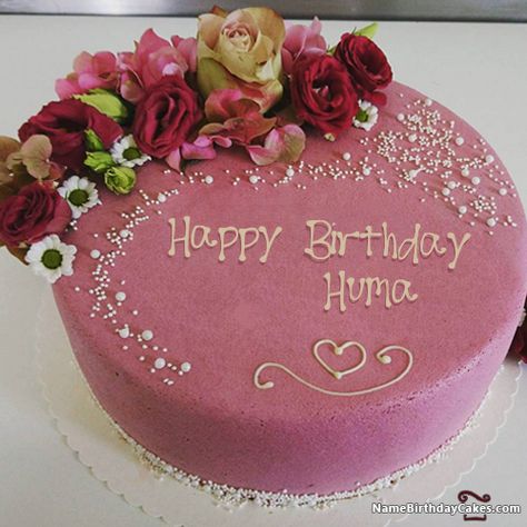 Happy Birthday Huma - Video And Images Grace Madison, Cupcakes Birthday Cake, Happy Birthday Cake Writing, Happy Birthday Lucy, Birthday Cake Write Name, Birthday Cake Greetings, Birthday Cake Writing, Happy Birthday Cake Photo, Cake Wallpaper