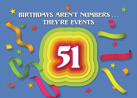 Happy 51st Birthday Celebration with confetti and streamers card #Ad , #spon, #st, #Birthday, #Happy, #streamers Happy 96th Birthday, Happy 98th Birthday, Happy 89th Birthday, Happy 47th Birthday, Happy 59th Birthday, Happy 76th Birthday, Happy 51st Birthday, Happy 61 Birthday, Happy 69th Birthday