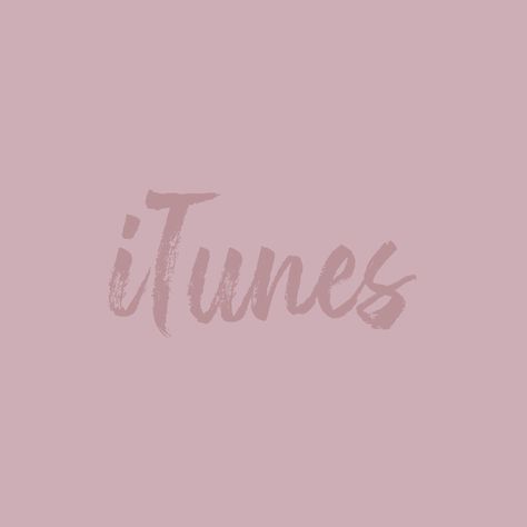 Itunes Icon, App Icon Aesthetic Pink, App Icon Aesthetic, Cute Logo, Custom Icons, Aesthetic Pink, Iphone App, Phone Apps, App Icon Design