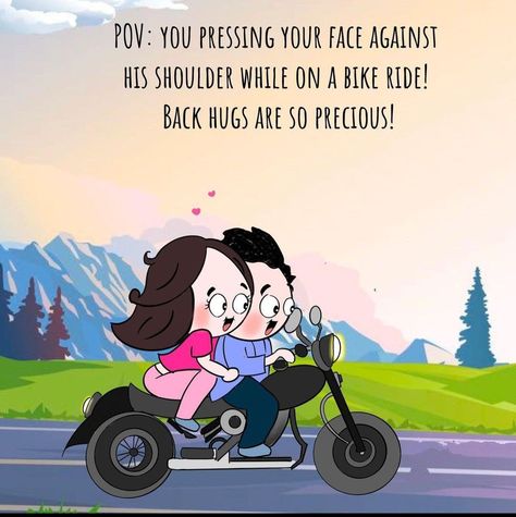 Bike Ride With Boyfriend, Ride With Boyfriend, Sibling Illustration, Drawing Cartoon Characters Sketches, Cartoon Love Quotes, Boyfriend Birthday Quotes, Hj Story, Festival Quotes, Love Cartoon Couple