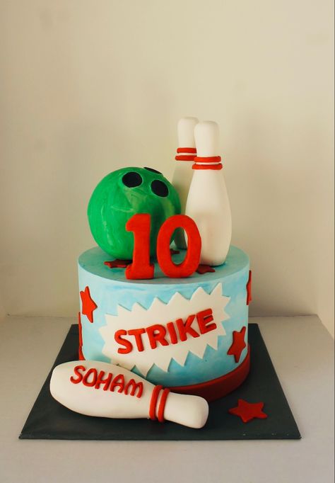 Bowling Party Cake, Bowling Party Birthday Cake, Bowling Cakes, Bowling Birthday Cake, Bowling Theme Cake, Bowling Cakes For Boys, Bowling Ball Cake Ideas, Bowling Party Cake Ideas, Bowling Cake Ideas