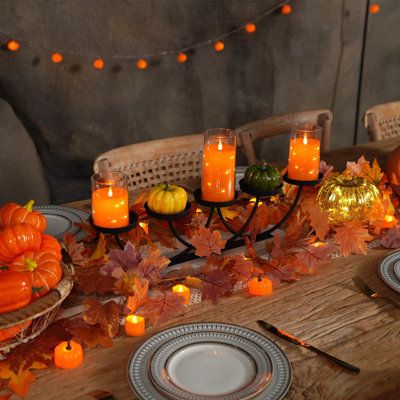 Flameless candles decorating ideas