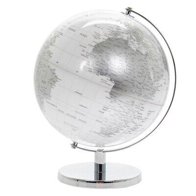 ad eBay - The Leonardo Collection Silver and White Globe. Colour : White and Silver. Height with Stand 34cm. Desk Ornament, Globe Vintage, World Globe, Shopping Ideas, Decor Office, Decor Furniture, Home Decor Furniture, Christmas List, White Silver