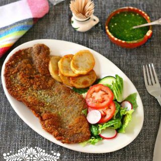 Fried Pork Steak, Milanesa Recipe, Country Fried Steak Recipe, Mexico In My Kitchen, Pork Steak Recipe, Fried Steak Recipes, Cube Steak Recipes, Country Fried Steak, Pork Steak