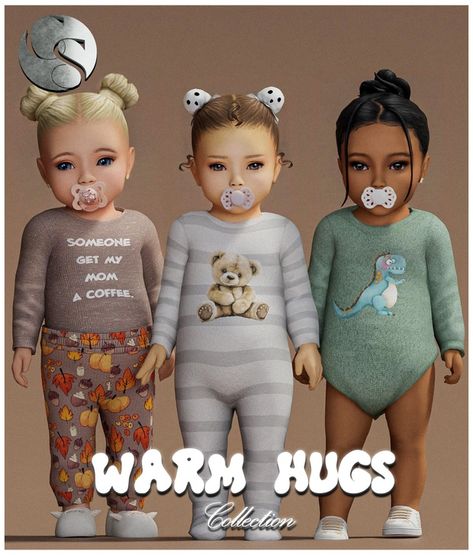 CAMUFLAJE - Warm Hugs Infant Collection Teaser | Camuflaje Mods For Infants Sims 4, Cc Download Sims 4, Sims 4 Patreon Infant, Sims Infant Clothes, Sims 4 Infant Cc Clothing Maxis Match, Infant Mods Sims 4, Sims 4 Goth Cc Clothing, Ts4 Baby Cc, Sims 4 Cc Clothes Infant