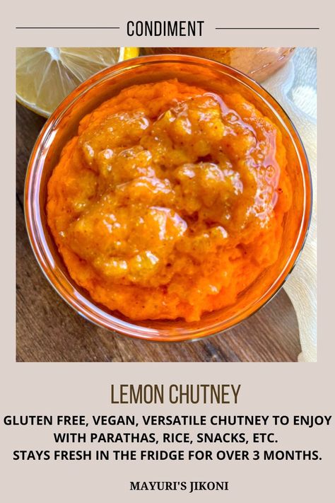 Chutney Mayo Chicken, Lemon Chutney, Lemon Jam, Cheese Sauces, Indian Chutney, Indian Curry Recipes, Rice Snacks, Lemongrass Tea, Curry Recipes Indian