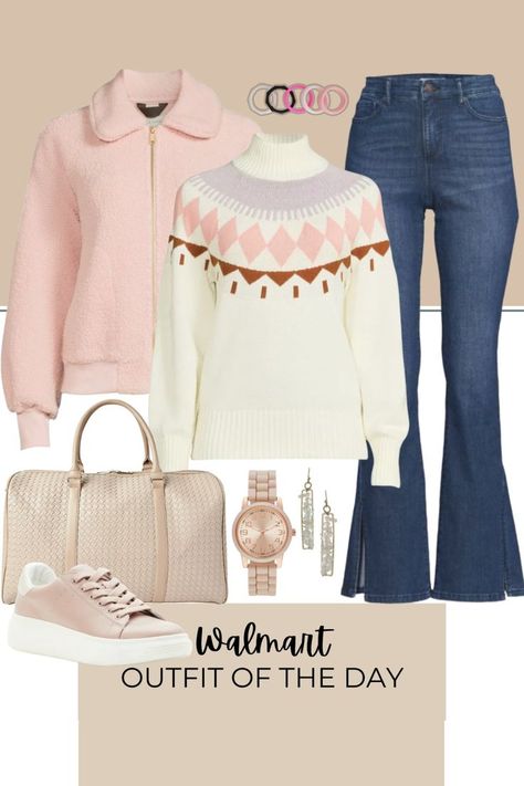 Outfit Idea Winter, Walmart Outfits, What To Wear Fall, Casual Outfit Ideas, Walmart Fashion, Walmart Finds, Pink Watch, Winter Fit, Silicone Rings