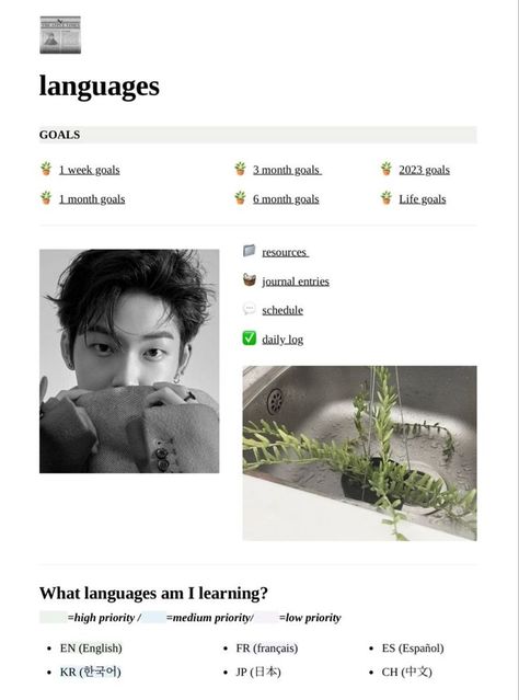 notion study template Language Study Notion, Notion Language Learning Template, Notion On Phone, Language Journal Aesthetic, Aesthetic Language Learning, Learning Languages Aesthetic, Notion Template Language, Language Learning Quotes, Language Learning Template