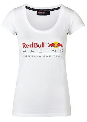 ad eBay - RED BULL RACING LADIES LARGE LOGO T-SHIRT 170761031200 Ladies scoop neck T-Shirt Red Bull Racing official ladies white T-Shirt The top features a large Red Bull Racing logo printed on the front The back features a small Red Bull Racing logo at the neck FABRIC: 95% Cotton 5% Elastane BRAND NEW, OFFICIALLY LICENSED ITEM FROM THE 2017 RED BULL MERCHANDISE RANGE A fantastic gift idea for female fans of Red Bull Racing and Formula 1. Red Bull Racing Logo, Cricut Projects Easy, Racing Logo, Motor Sport, Mclaren F1, Ladies Top, Red Bull Racing, New Logo, One 1