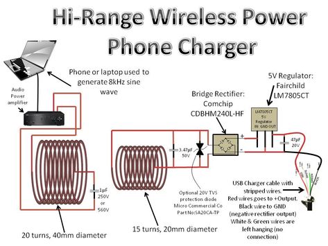 High-Range Wireless Power : 9 Steps (with Pictures) - Instructables Diy Wireless Charger, Function Generator, Diy Chargers, Power Transmission, Electronics Projects Diy, Circuit Projects, Arduino Projects, Electrical Tape, Electronic Engineering