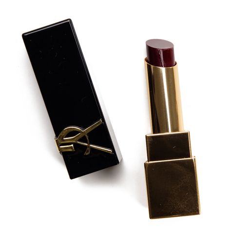 YSL Undeniable Plum (09) Bold High Pigment Lipstick ($39.00 for 0.1 oz.) is a vivid, medium-dark raspberry pink with strong, cool undertones and a glossy, jelly-like finish. Semi-opaque pigmentation in one layer Lightly creamy, lightweight, smooth Applied evenly but didn't adhere to the inner area as well Long-wearing (5 hours), hydrating YSL Revenged Red (04) Bold High Pigment Lipstick ($39.00 for 0.1 oz.) is a rich, medium-dark red with neutral-to-cool undertones and a cream finish. Opaque pig Pink And Red Lipstick, Cool Red Lipstick, Raspberry Lipstick, Dark Red Lipstick, Lipstick Dark Red, Lipstick Jungle, Ysl Lipstick, Rich Clothes, High Shine Lip Gloss