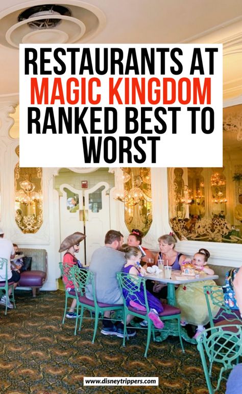 Disney World Food Magic Kingdom, Magic Kingdom Character Dining, Magic Kingdom Food 2023, Best Food At Magic Kingdom, Disney Magic Kingdom Food, Magic Kingdom Florida, Food At Magic Kingdom, Best Magic Kingdom Restaurants, Magic Kingdom Secrets