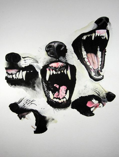 Open Mouth Drawing, Sketch Mouth, Lobster Art, Creepy Animals, Angry Dog, Mouth Drawing, Really Cool Drawings, Open Art, Animal Sketches