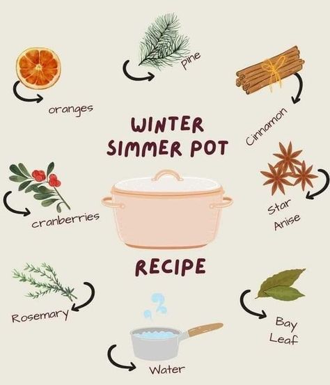 Winter Simmer Pot, Witchy Self Care, Make Your Home Smell Amazing, Simmer Pot Recipes, Kitchen Witch Recipes, Potpourri Recipes, Simmer Pot, House Smell Good, Home Smell