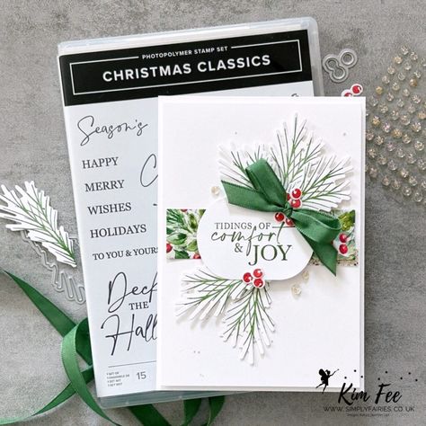 Stamp Review Crew: Christmas Classics Stamp Set! Stampin Up Very Best Occasions, Su Christmas Classics Cards, New Stampin Up Cards 2023-24, Impression Obsession Christmas Cards, Holiday Catalog 2023, Christmas Cards Handmade Stampin Up Ideas, Stampin Up Wishes All Around Cards, Christmas Homemade Cards Ideas, Su Christmas Classics