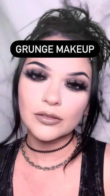 Alice Lockhart on Instagram: "Grunge inspired makeup. What other aesthetic should I try? @purlisse bb cream @anastasiabeverlyhills contour @sephoracollection concealer @profusion blush @meltcosmetics gel liner @about face liner & mascara @theedaggerbeauty cathedral lashes @covergirl spiced latte lipstick #grungemakeup #grungeaesthetic" Alice Lockhart, Profusion Blush, Other Aesthetic, Instagram Grunge, Inspired Makeup, Grunge Makeup, Gel Liner, I Try, Bb Cream