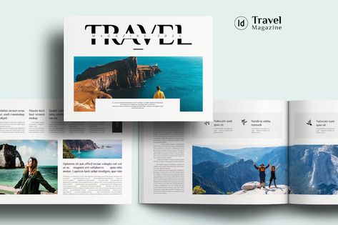 Travel Magazine Landscape Get it now!! #magazine #magazinetemplate #magazinelayout #template #premiumdesign #designgraphic #layout #promotion #minimalistdesign #printtemplate #magazinetemplates #designtemplate #indesign #creativedesign #indesignmagazine #envato #envatoelements #envatomarket #creativemarket #graphicriver #freepik #behance #shutterstock Travel Magazine Design, Travel Magazine Layout, Magazine Ideas, Edit Template, Travel Magazine, Standard Paper Size, Theme Color, Book Template, Envato Elements