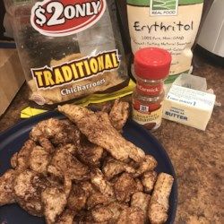 Cinnamon and Sugar Pork Rinds - Allrecipes.com Pork Rind Recipes, Herb Blends, Keto Diet Snacks, Low Carb Treats, Low Carb Sweets, Low Carb Lunch, Diet Snacks, Atkins Diet, Low Carbohydrate Diet