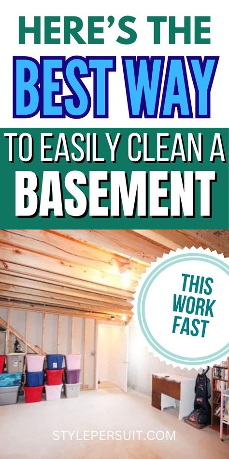 Cleaning a basement can be a daunting task, especially if it's been neglected for some time. However, with the right strategies and tools, you can transform your basement into a clean and organized space. Explore 18 must-read basement cleaning hacks to help you tackle even the toughest cleaning challenges. How To Clean An Unfinished Basement, Cleaning A Basement, How To Clean A Basement, Basement Clean Out, Clean Basement, Basement Cleaning, Floor Cleaning Hacks, Basement Gym Ideas, Old Basement