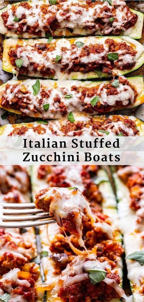 Ground Turkey Mushroom, Italian Stuffed Zucchini Boats, Zucchini Health Benefits, Turkey Mushroom, Turkey Zucchini, Zucchini Boat Recipes, Stuffed Zucchini Boats, Healty Dinner, Healthy Italian