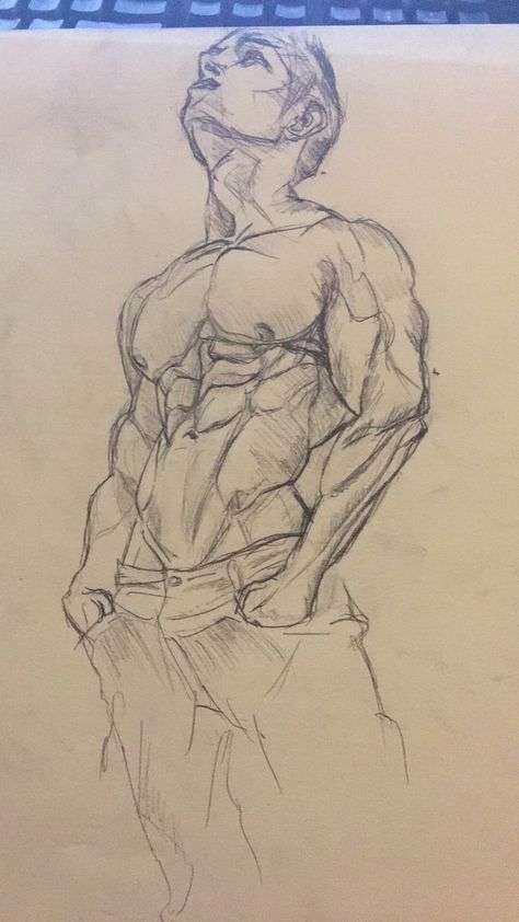 Muscle study in graphite Human Anatomy Sketches Pose Reference, Muscle Drawing Sketches, Sixpack Drawing, Back Muscles Drawing, Muscular Back Drawing, Muscular Body Drawing, Muscles Sketch, Guy Drawing Sketches, Muscle Sketch