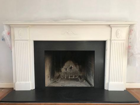 Fireplace With Hearth, Granite Hearth, Birmingham Michigan, Granite Fireplace, Absolute Black Granite, Black Granite, Happy Customer, Marble Granite, Another Day