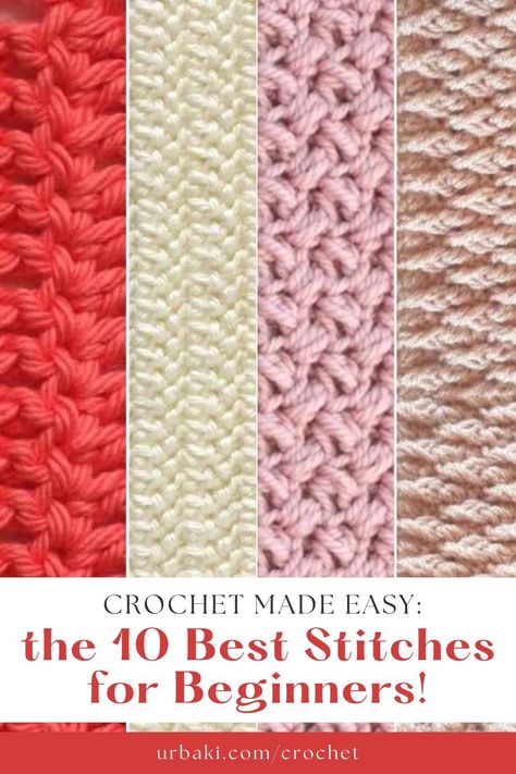 Are you ready to dive into the world of crochet and unlock your inner artist? Look no further! We present to you our handpicked collection of the 10 Best Crochet Stitches for Beginners, specially crafted to make your learning journey a breeze. Say goodbye to confusion and frustration as we guide you towards the perfect stitches for your skill level. We understand that starting with the right foundation is crucial for your crochet success. With our curated selection, you can confidently embark Crochet Stitch Guide For Beginners, Fun Easy Crochet Stitches, First Crochet Project For Beginners Free, Simple Crochet Stitches For Beginners, Special Crochet Stitches, First Time Crochet Projects, Different Types Of Crochet Stitches, Learn How To Crochet For Beginners, Quick And Easy Crochet Projects For Beginners