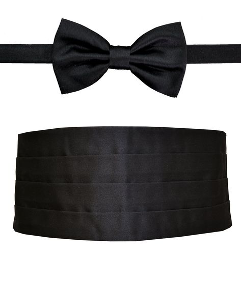 Made in Italy Men's Black Cummerbund Tuxedo Belt & BowTie Set, Silk Cummerbund Tuxedo, Bowties Men's, Tuxedo Accessories, Silk Clothing, Wedding Men, Wedding Suits, Semi Formal, Mens Suits, Shoes Jewelry