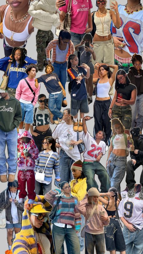 Streetwear Fashion Collage, Streetwear Collage, Fashion Collection Inspiration, Street Style Outfits Casual, 80s 90s Fashion, Downtown Outfits, Bella Hadid Outfits, Concept Clothing, Outfit Inspo Casual