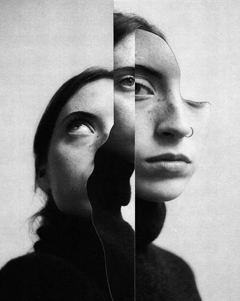 Jesse Draxler, Surreal Portraits, Collage Portrait, Surreal Portrait, Drawing Eyes, Beginner Photo Editing, Photography Collage, Photographie Portrait Inspiration, Photoshop For Photographers