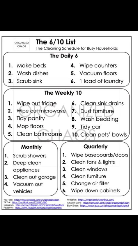 My 6/10 list is a must!! #clean #cleaning #schedule #hack | Organized Chaos | Organized Chaos · Original audio Cleaning Sink Drains, Clean Cleaning, Apartment Cleaning, Diy Cleaning Solution, Diy Home Cleaning, House Cleaning Checklist, Cleaning List, Organized Chaos, Clean Sink