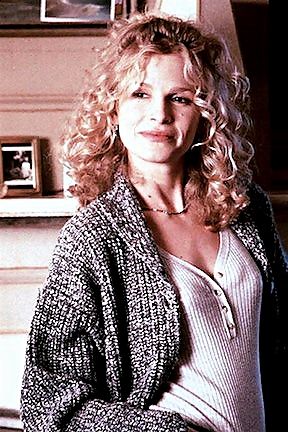 Phenomenon (1996) Kyra Sedgwick as Lace Pennamin Deva Curl Cut, Kristen Ritter, Curly Perm, Renée Zellweger, Kyra Sedgwick, 80s Girl, Kristen Wiig, Spiral Curls, Renee Zellweger