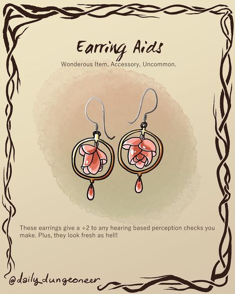 Empath Warrior, Dnd Earrings, Dnd Artifacts, Dnd Items, Blade And Soul, Dungeons And Dragons Art, Magic Items, Fantasy Props, Dnd Art