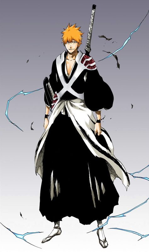 Bleach Ichigo Bankai, Ichigo Bankai, Ichigo Kurosaki Wallpaper, Ichigo Manga, Kuchiki Byakuya, Renji Abarai, Rukia Bleach, Bleach Anime Ichigo, Orihime Inoue