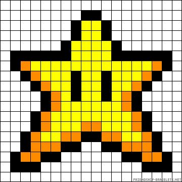 Pixel Art Mario, Mario Quilt, Pixel Art Animals, Perler Bead Mario, Mario Star, Modele Pixel Art, Easy Pixel Art, Pixel Art Templates, Pixel Drawing