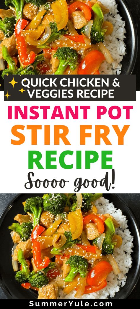 Instant Pot Chicken Stir Fry Recipes, Instant Pot Stir Fry Chicken, Chicken Stir Fry Instant Pot, Instant Pot Chicken Stir Fry, Instant Pot Stir Fry, Vegetable Stir Fry Recipe, Cooking Grains, Stir Fry Recipes Chicken, Stir Fry Recipe