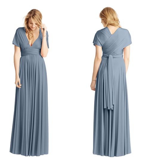 How To Tie Convertible Bridesmaid Dress, Infinity Dress Ways To Wear Plus Size, Infinity Dress With Sleeves, How To Tie Infinity Dress, Multi Tie Dress, Convertible Dress Styles, Multi Way Bridesmaid Dress, Infinity Dress Ways To Wear, Infinity Dress Styles